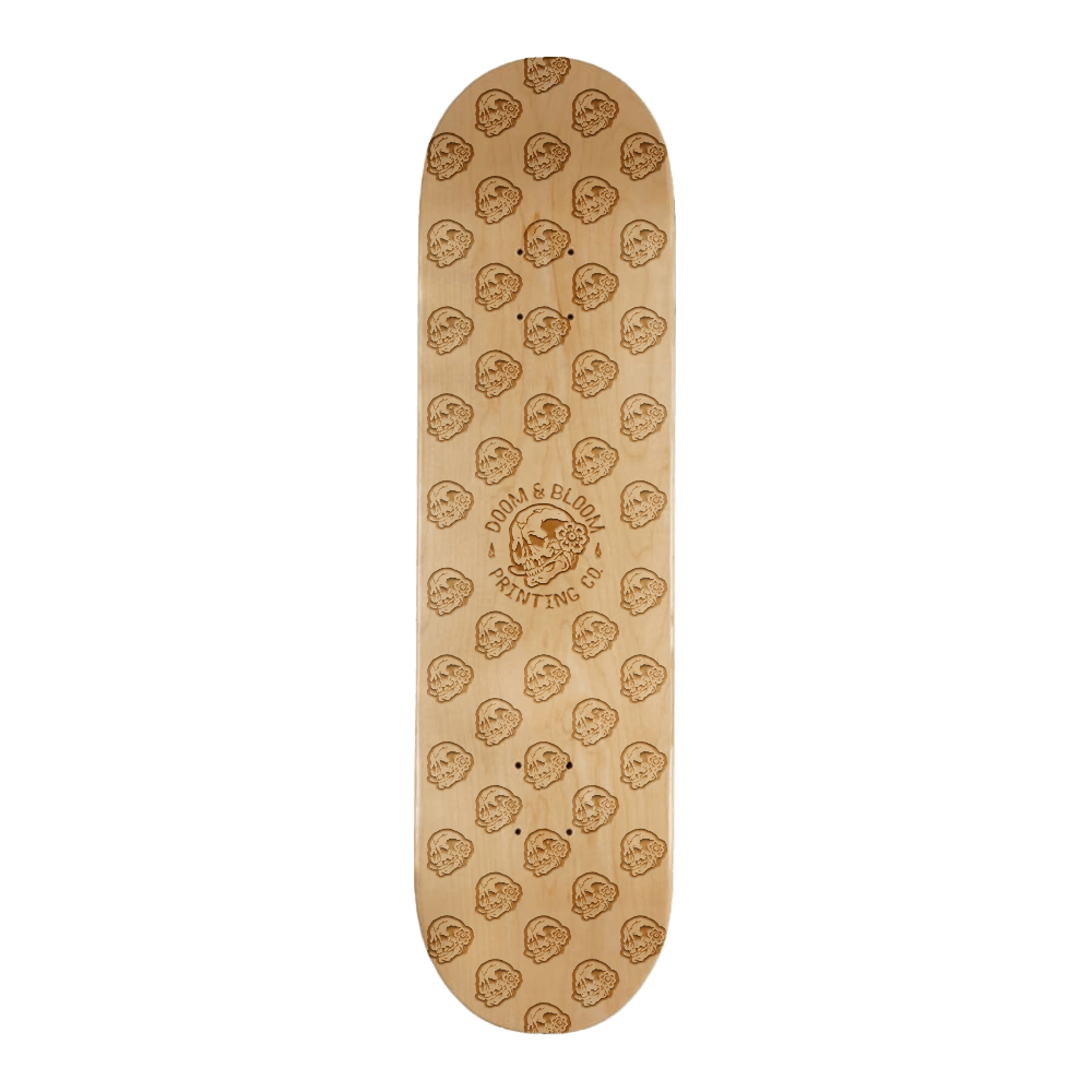 Engraved skateboard Deck- Tattoo Art Custom Skateboards